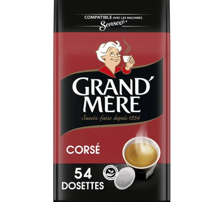 54 dosettes souples Corsé - CAFE GRAND-MERE