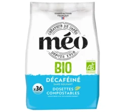 36 dosettes souples Décaféiné Bio - CAFES MEO