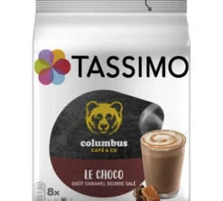 8 dosettes Tassimo Columbus Le Choco Caramel Beurre Salé - TASSIMO