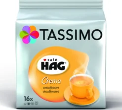 16 dosettes Tassimo Hag Crema Décaféiné - TASSIMO