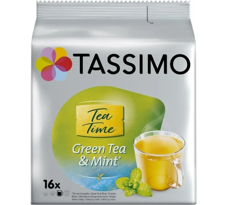 16 dosettes TeaTime Thé vert Menthe - TASSIMO