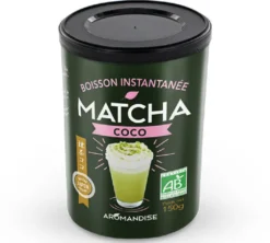Douceur Matcha Coco Boisson instantanée Bio - Vrac 150 g - AROMANDISE