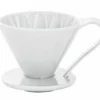 Dripper CAFEC Arita Flower blanc en porcelaine pour 4 tasses