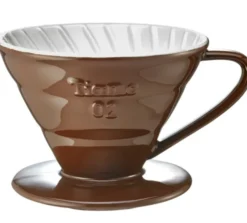 Dripper Tiamo V02 conique marron 4 tasses