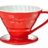 Dripper TIAMO V02 conique rouge 4 tasses