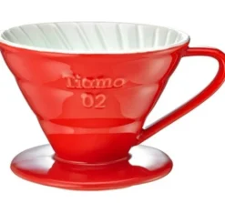 Dripper TIAMO V02 conique rouge 4 tasses