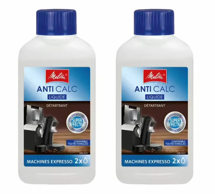 Détartrant MELITTA - liquide 'Anti Calc' pour machines auto 250ml x2
