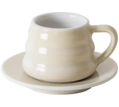 Ensemble tasse et sous-tasse - Ibrik Coffee Ivory - LOVERAMICS
