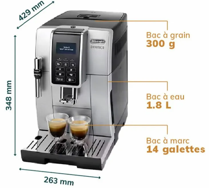 Expresso Broyeur DELONGHI Dinamica FEB 3535.SB Gris