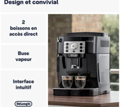 Expresso Broyeur DELONGHI Magnifica S ECAM 22.140.B - Noir