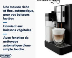 Expresso Broyeur DELONGHI Rivelia FEB4455.B Noir Onyx (Latte)