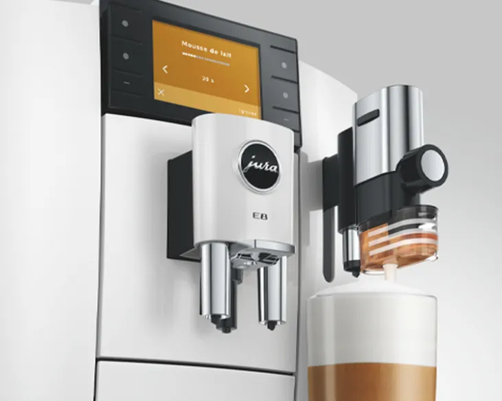 Expresso Broyeur JURA - E8 Piano White (ED) Smart Connect Offert
