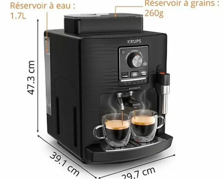 Expresso Broyeur KRUPS Serenity EA4008E0 - Noir