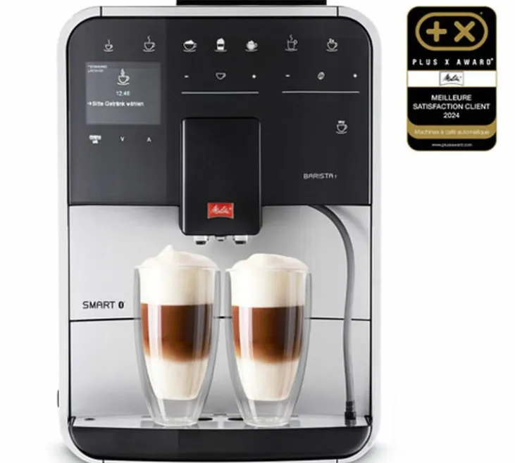Expresso Broyeur Melitta Barista T Smart Connectée Argent (sans réservoir lait) F831-101