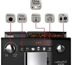 Expresso Broyeur MELITTA Latticia® One Touch F300-101 Argent