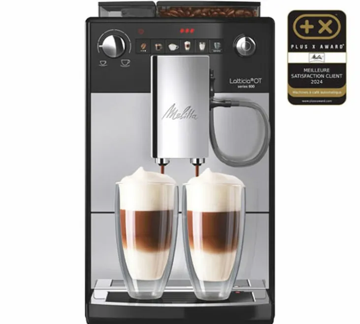 Expresso Broyeur MELITTA Latticia® One Touch F300-101 Argent