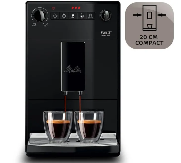 Expresso Broyeur MELITTA Purista® F230-002 Pure Black Exclusive