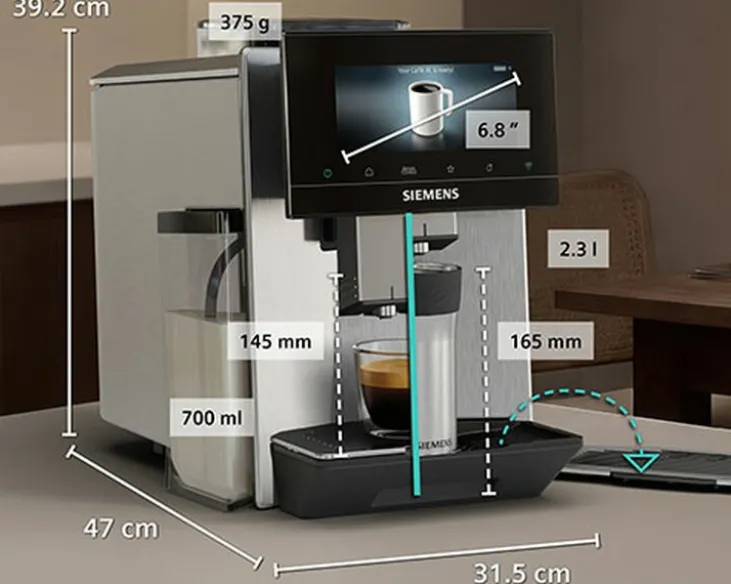 Expresso Broyeur SIEMENS EQ.900 TQ923E83 Inox