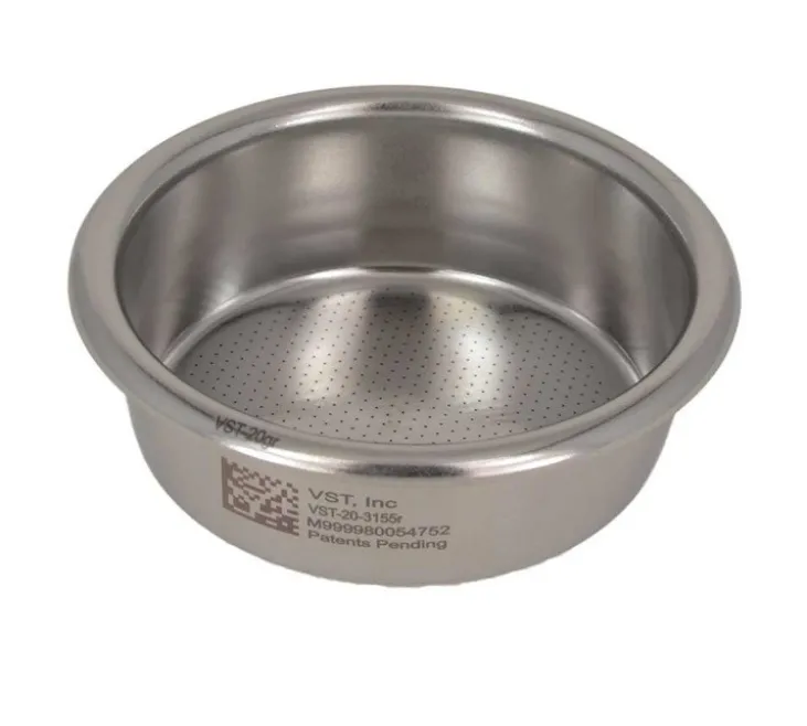 Filtre simple 2 tasses VST - 20g Ridgeless pour Machine Expresso - VST