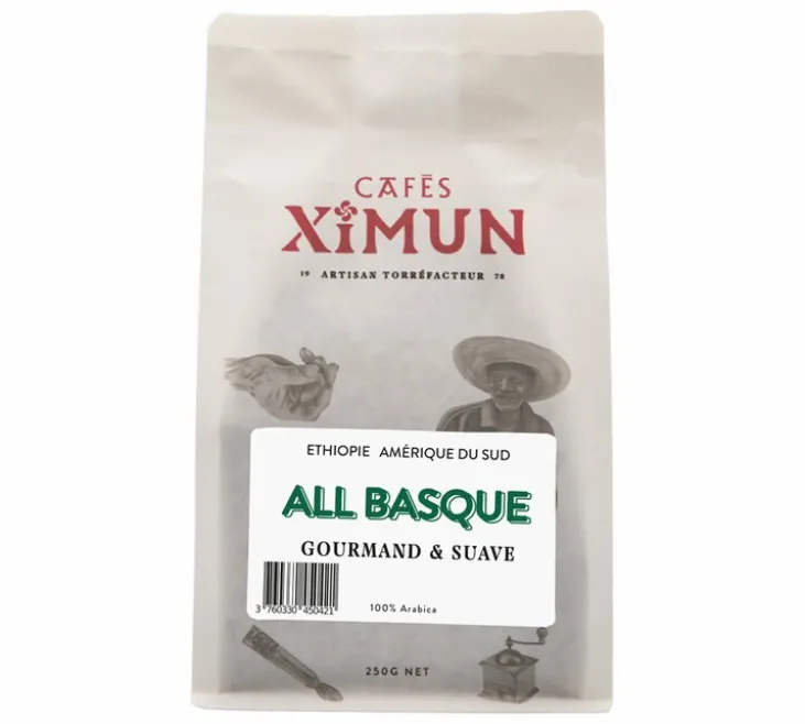 250 g - Café en grain - All Basque Pur Arabica - CAFÉS XIMUN