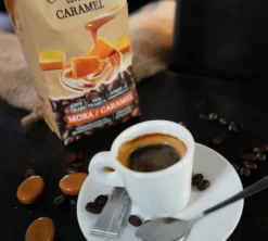 900 g - Café en grain - aromatisé Caramel - Le Temps des Cerises