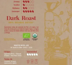 500 g - Café en grain - Atelier Dark House Bio - CAFÉS NOVELL