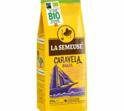 500g - Café en grain - Caravela Brazil Bio Fairtrade - LA SEMEUSE