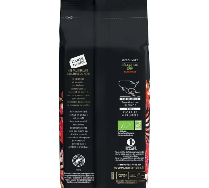 500 g - Café en grain - Honduras Bio - CARTE NOIRE