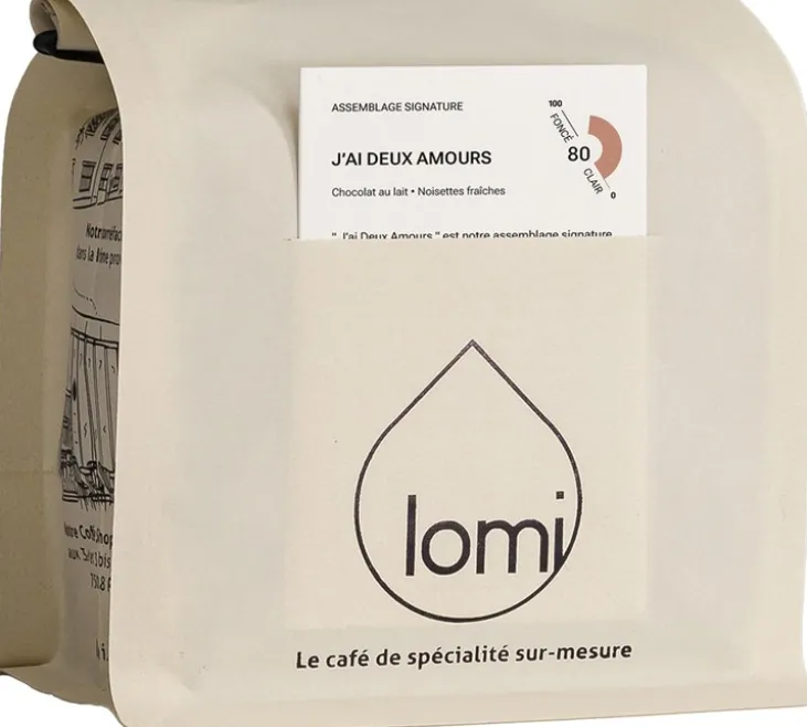 250 g - Café en grain - J'ai deux amours - CAFÉ LOMI