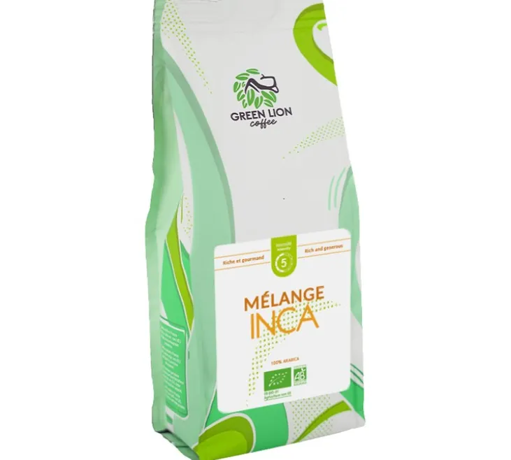 250 g - Café en grain - Le Mélange Inca Bio - GREEN LION COFFEE