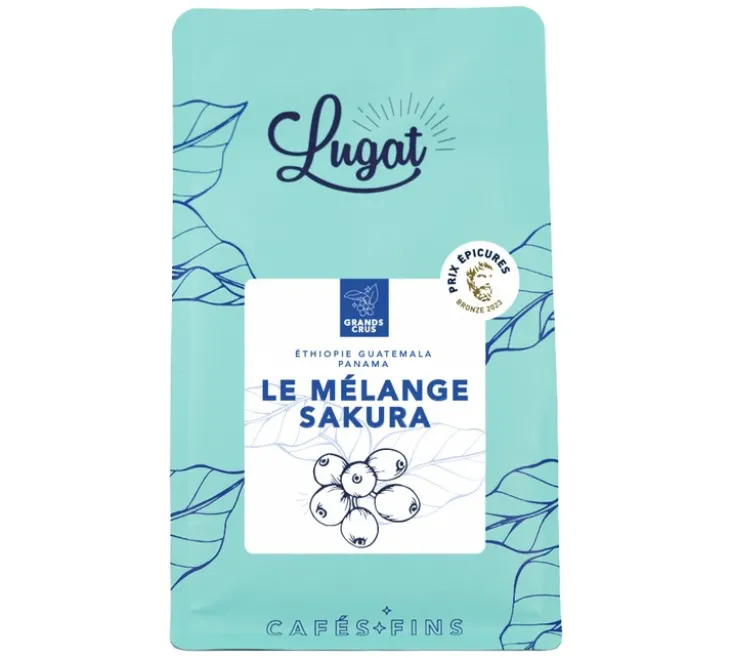 250 g - Café en grain - Le Mélange Sakura - LUGAT