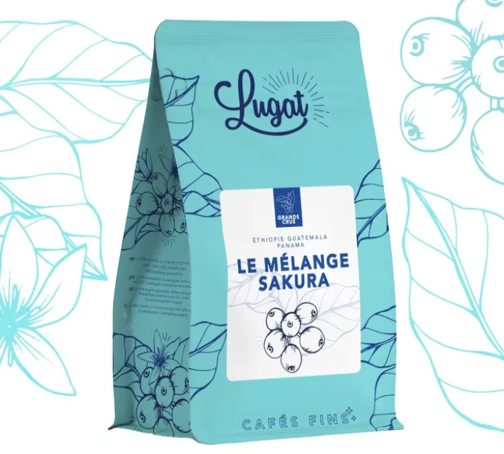 250 g - Café en grain - Le Mélange Sakura - LUGAT