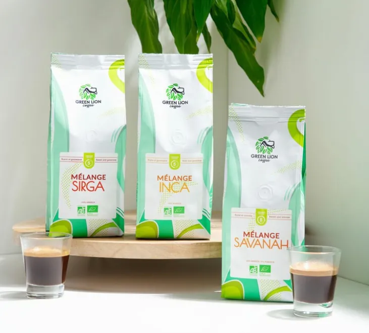 250 g - Café en grain - Le Mélange Sirga Bio - GREEN LION COFFEE