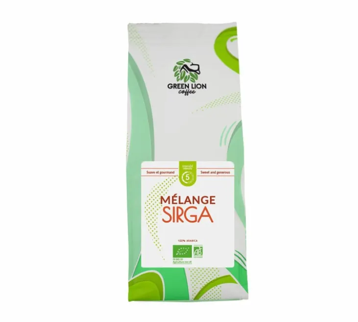 250 g - Café en grain - Le Mélange Sirga Bio - GREEN LION COFFEE