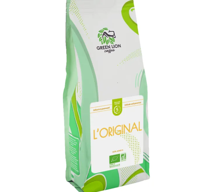 250 g - Café en grain - L'Original - Médaillé Meilleur Produit Bio - GREEN LION COFFEE