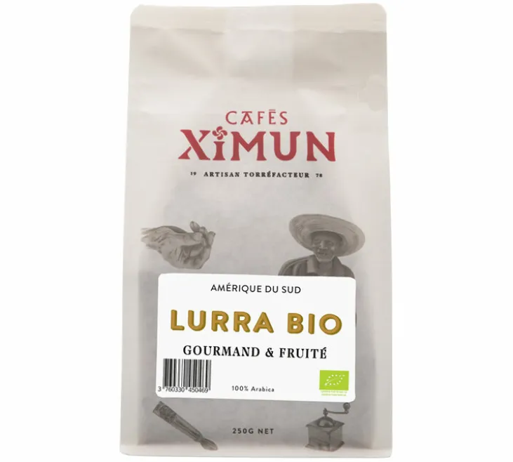 250 g - Café en grain - Lurra Bio Pur Arabica - CAFÉS XIMUN