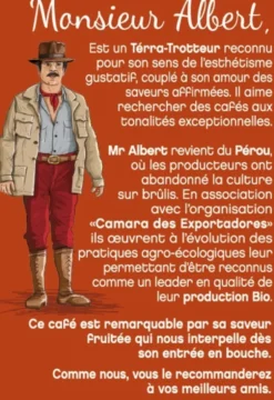 200 g - Café en grain - Monsieur Albert Bio - TERRAMOKA