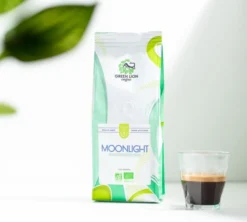 250 g - Café en grain - Moonlight Décaféiné Bio - GREEN LION COFFEE