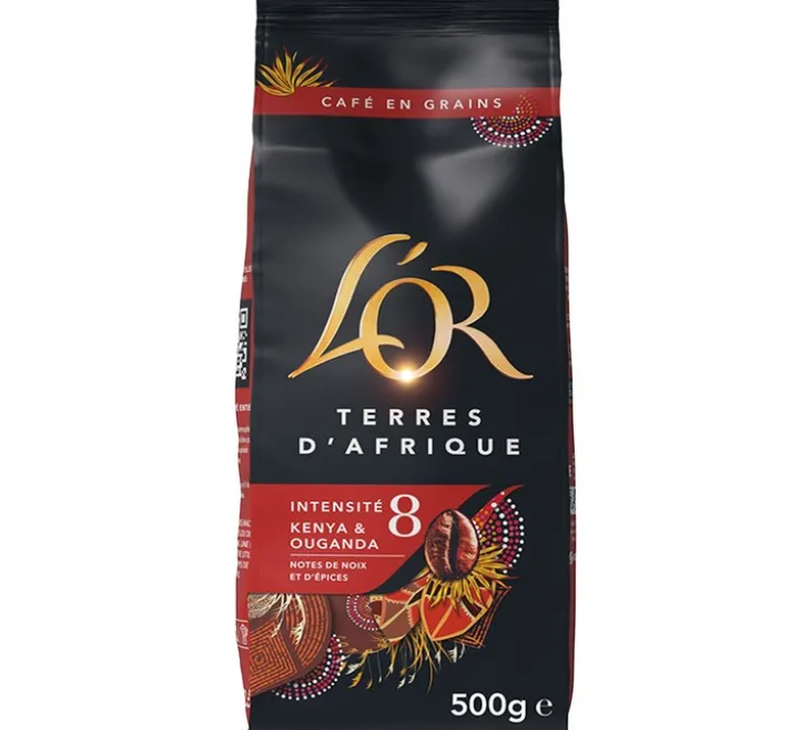 500 g - Café en grain - Terres d'Afrique - L'OR