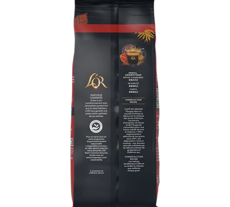 500 g - Café en grain - Terres d'Afrique - L'OR