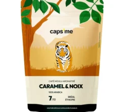 200 g - Café moulu - Aromatisé Caramel et noix - CAPS ME