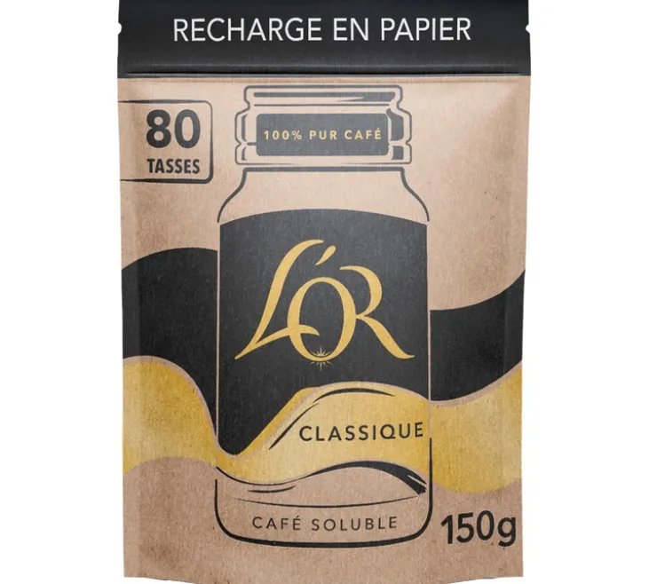 150 g - Café soluble - Classique Recharge - L'OR ESPRESSO