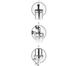 Gobelet doseur Motta en acier inoxydable pour mouture de café