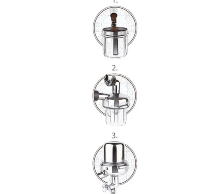Gobelet doseur Motta en acier inoxydable pour mouture de café