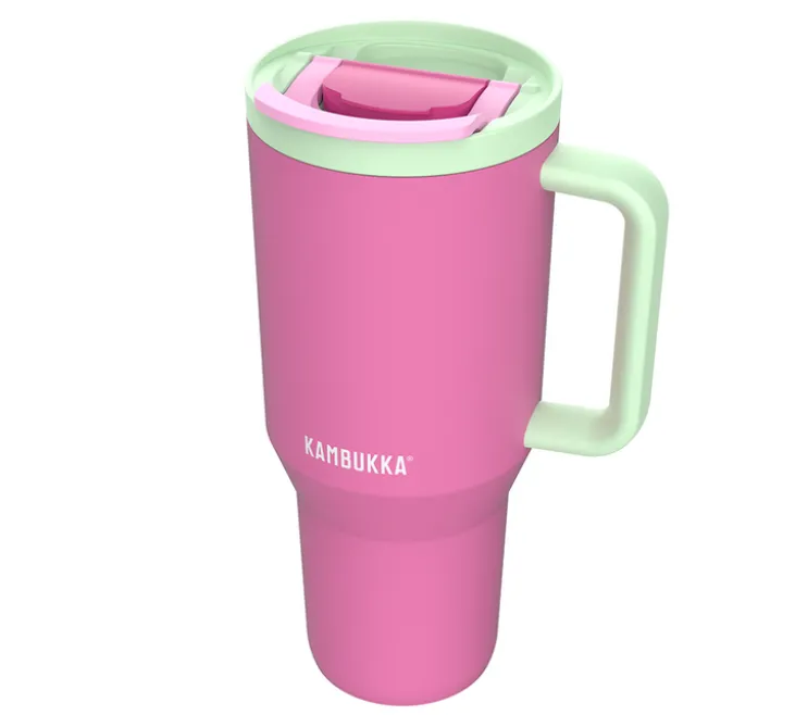 Gourde isotherme avec paille Rio Bubblegum Mint - 95 cl - KAMBUKKA