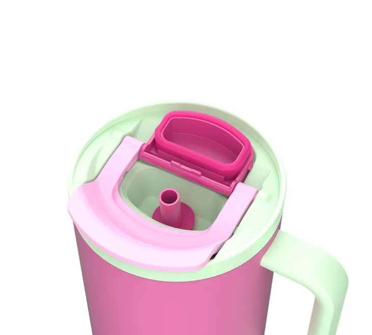 Gourde isotherme avec paille Rio Bubblegum Mint - 95 cl - KAMBUKKA