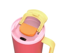 Gourde isotherme avec paille Rio Pink papaya - 95 cl - KAMBUKKA
