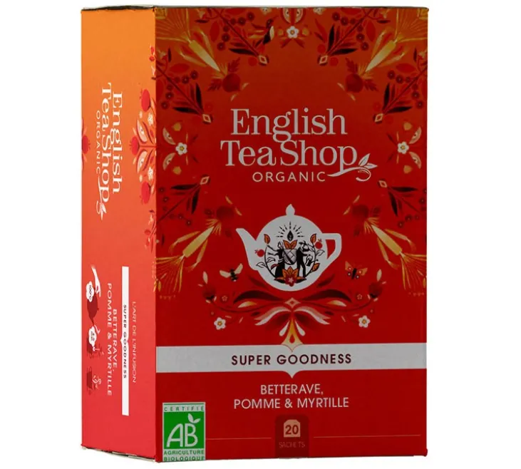 Infusion Betterave, Pomme, Myrtille Bio - 20 sachets - ENGLISH TEA SHOP