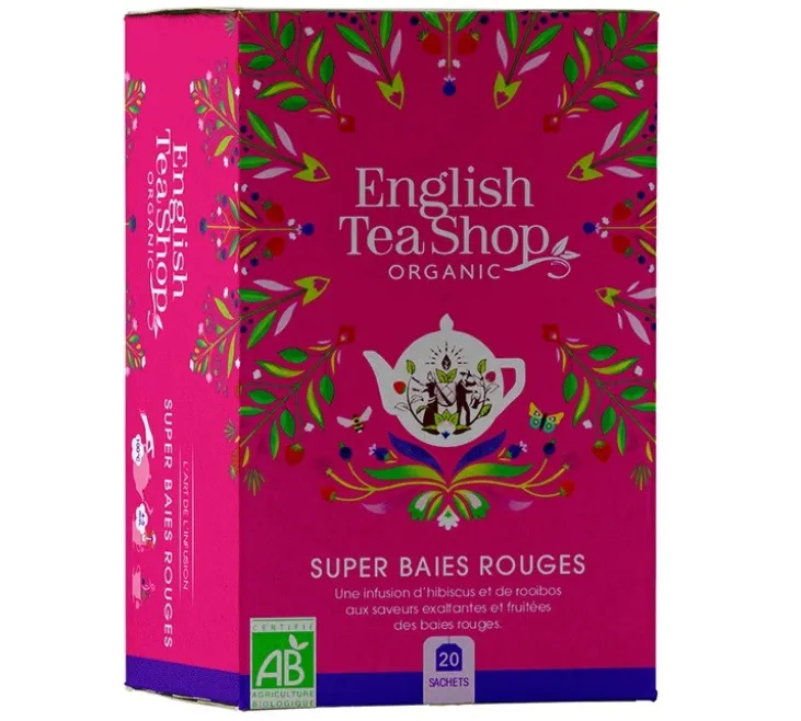 Infusion Super Baies Rouges bio - 20 sachets - ENGLISH TEA SHOP