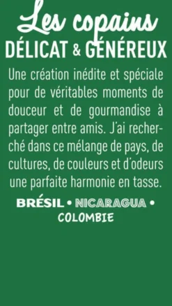 1 kg - Café en grain - Les Copains - CAFÉS TCHANQUÉS